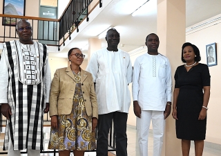 Acting Permanent Secretary in the Ministry of International Relations Ambassador Mmamosadinyana Molefe, received a high-level delegation from Burkina-Faso