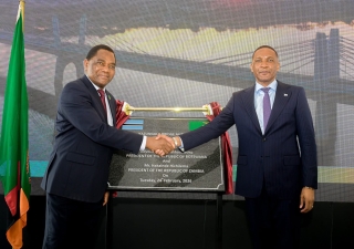 President Duma Boko and President Hakainde Hichilema of Zambia