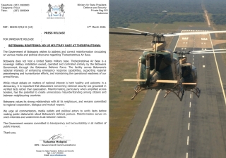 No US Military Base at Thebephatshwa
